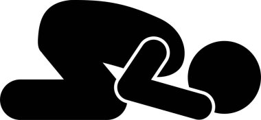 Minimalist vektör illüstrasyonu, Hıristiyanlık kavramı