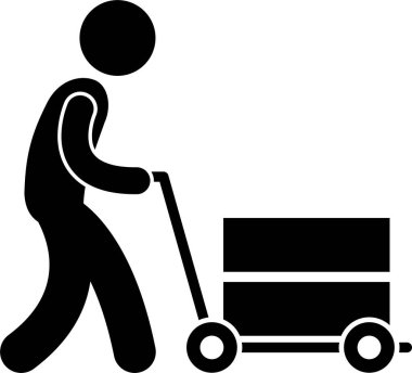 Kişisel Hizmet Mağazasından Mobilya Adımları Yapışkan Şekil Resim Simgeleri