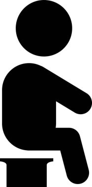 Bebek yürümekte olan çocuğun minimalist vektör çizimi