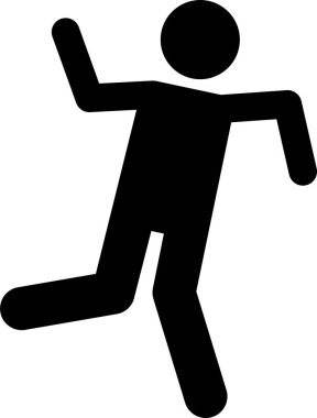 İnsan Eylemi Pozisyonları Yapıştırıcı Resim Simgeleri