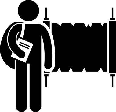 minimalist vektör illüstrasyonu, sanat derecesi kavramı