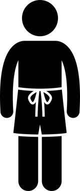 İnsanlar Erkek Moda Giyiniyor Simge Simgesi İşareti Resim Grafiği