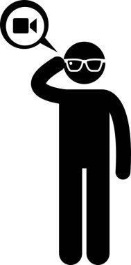 Gizli Casus Kamerası Gizli Video Kayıt Çubuğu Şekil Resim Simgeleri