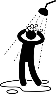 Minimalist vektör çizimi, saman nezlesi önleme kavramı