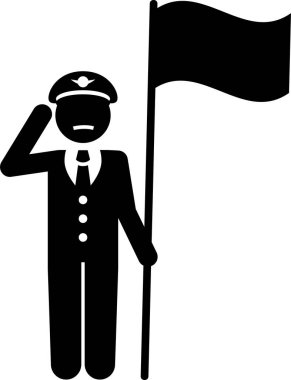 minimalist vektör illüstrasyonu, pozitif kişilik kavramı