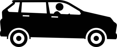 Ulaşım simgesinin vektör illüstrasyonu