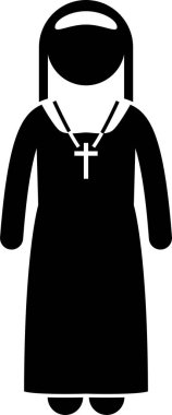Minimalist vektör illüstrasyonu, Hıristiyanlık kavramı