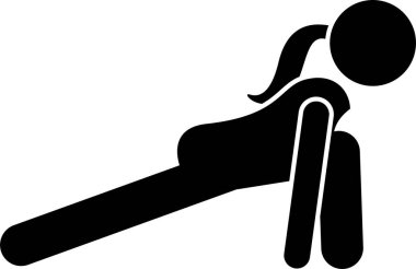 Yoga Meditasyon Egzersizi İnsanları Esneten Simge Simgesi Resim Grafiği