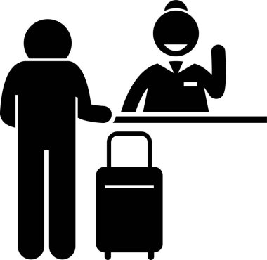 Tatil köyü kavramının minimalist vektör illüstrasyonu