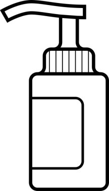 minimal vektör illüstrasyonu, virüs önleme kavramı