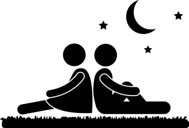 Çift Sevgilisi Aşk Çubuğu Resim Simgesi Klimaları