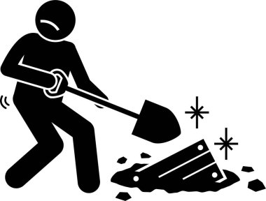 Suç kavramının minimalist vektör illüstrasyonu 