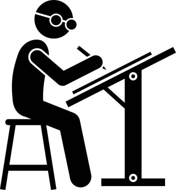 Başarılı İşadamı Çubuk Şekil Resim Simgelerini Durdurdu