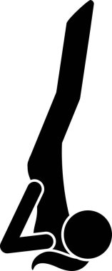 Yoga Meditasyon Egzersizi İnsanları Esneten Simge Simgesi Resim Grafiği