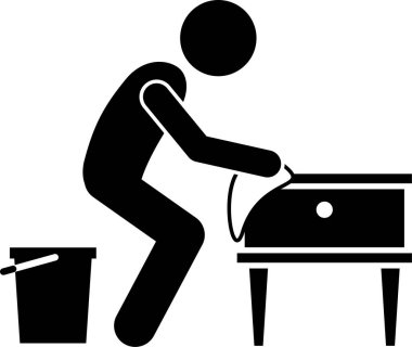 Minimalist vektör çizimi, saman nezlesi önleme kavramı