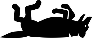 Köpek eylem konseptinin minimalist vektör illüstrasyonu 