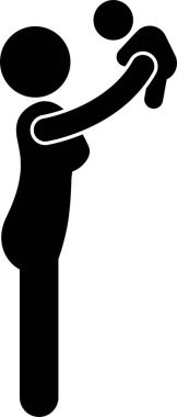 hamile hamilelik evreleri işlem prenatal geliştirme anne bebek egzersiz sopa rakam piktogram simgesi