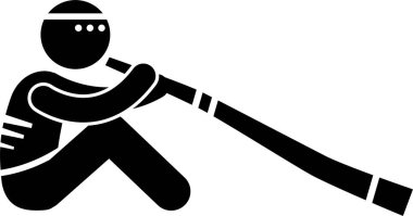 Yerel kabile kavramının minimalist vektör illüstrasyonu