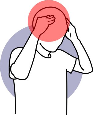 Vücut Ağrısı Kişileri Simgesi Simgesi Resim Grafiği