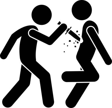 Ortaçağ savaş silahı kavramının minimalist temsili