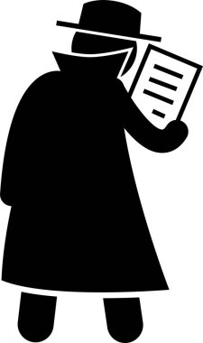 Dedektif Spy Özel Dedektif Çubuk Resim Simgeleri