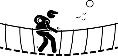 Tatil köyü etkinlikleri kavramının minimalist vektör illüstrasyonu