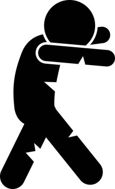 Zombi enfekte olmuş karakter figürleri. İnsanlar hastalıklı zombi resimlerine dönüşüyor..