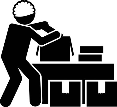 Üretim kavramının minimalist vektör illüstrasyonu