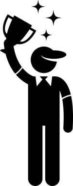 Golf kavramının minimalist vektör illüstrasyonu 