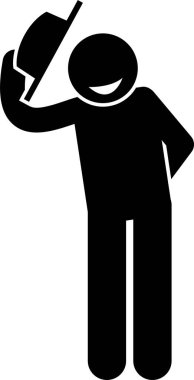 minimalist vektör illüstrasyonu, pozitif kişilik kavramı