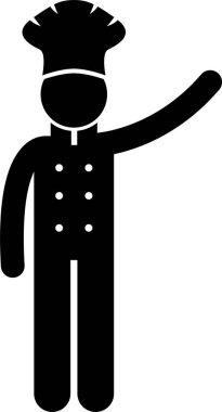 Şef temel pozlar, duygular, eylemler ve duygular. Çubuk şekiller aşçının ya da aşçının mutlu, üzgün, kızgın ve başarılı olduğunu gösteriyor. Diğer eylemler arasında ayağa kalkmak, oturmak, yürümek ve koşmak yer alıyor.