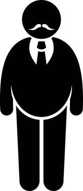 Basketbol hakeminin minimalist vektör çizimi