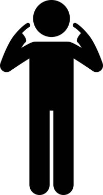 İşaret parmağının sopalı figürleri. Çubuk figür farklı pozlar ve pozisyonlarda farklı yönleri gösteren bir adam gösteriyor..