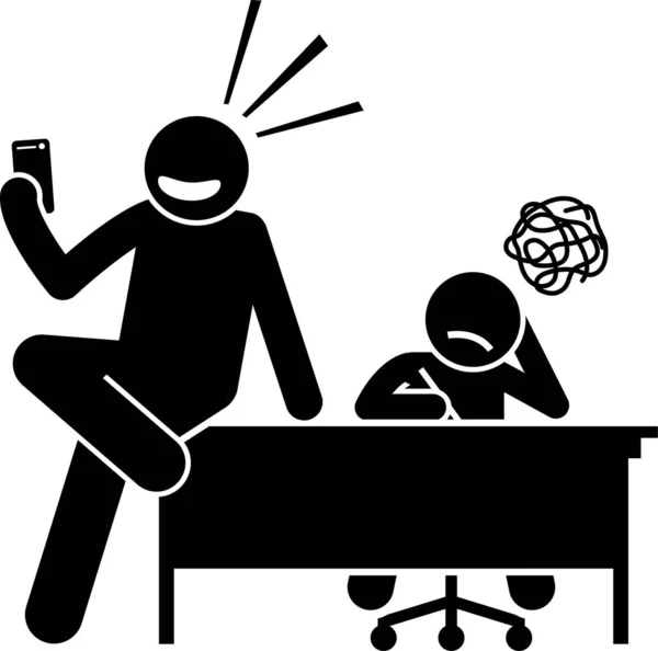 Minimalistic Vector Illustration Negative Parenting Concept — Stock vektor