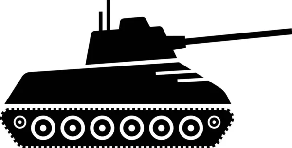 Minimalistische Vektorillustration Des Konzepts Militärischer Kampffahrzeuge — Stockvektor