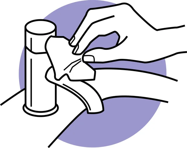 Como Lavar Mãos Passo Passo Instruções Diretrizes Ilustrações Vetoriais Lavagem —  Vetores de Stock