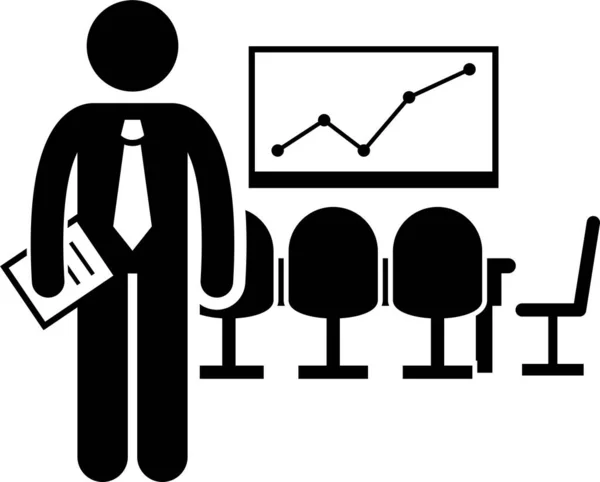 Illustrazione Vettoriale Minimalista Del Concetto Occupazione Nei Servizi — Vettoriale Stock