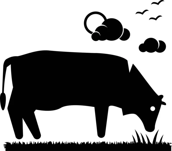 Ilustración Vectorial Minimalista Del Concepto Agricultura Natural — Archivo Imágenes Vectoriales