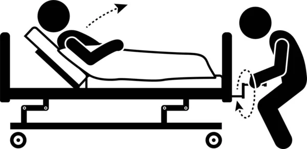 Vector Minimalista Ilustración Cama Dormir — Archivo Imágenes Vectoriales