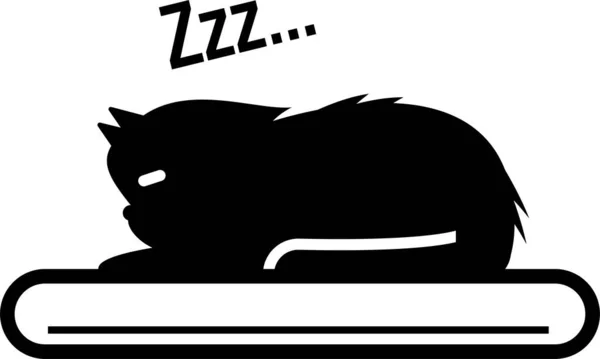 Μινιμαλιστική Διανυσματική Απεικόνιση Γάτας — Διανυσματικό Αρχείο