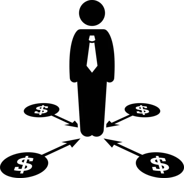 Businessplan Strichmännchen Symbole Gesetzt Vector Illustrations Konzept Der Geschäftsplanung Das — Stockvektor