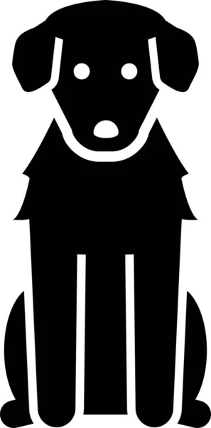Minimalistic Vector Illustration Dog School Concept — Stock Vector