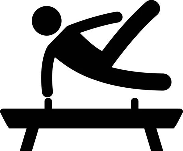 Kryty Sport Game Athletic Set Ikona Symbol Znak Piktogram — Wektor stockowy