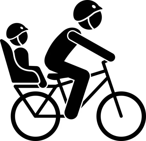 Minimalistische Vektorillustration Konzept Der Fahrradbefestigung — Stockvektor