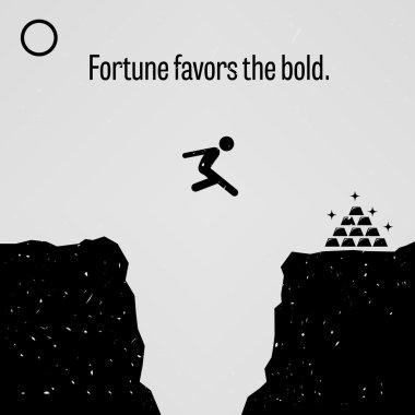 Fortune Favors the Bold clipart