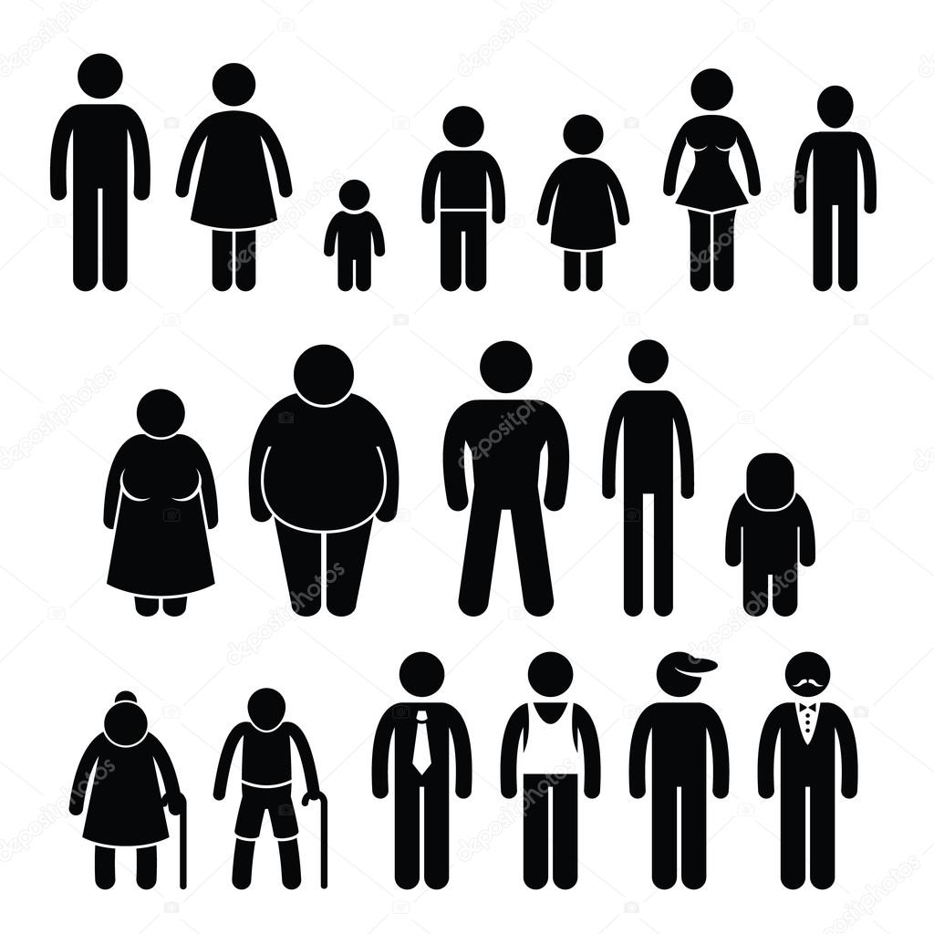 Man Tall Scale Icon. Vector Illustration Height Symbol Stock