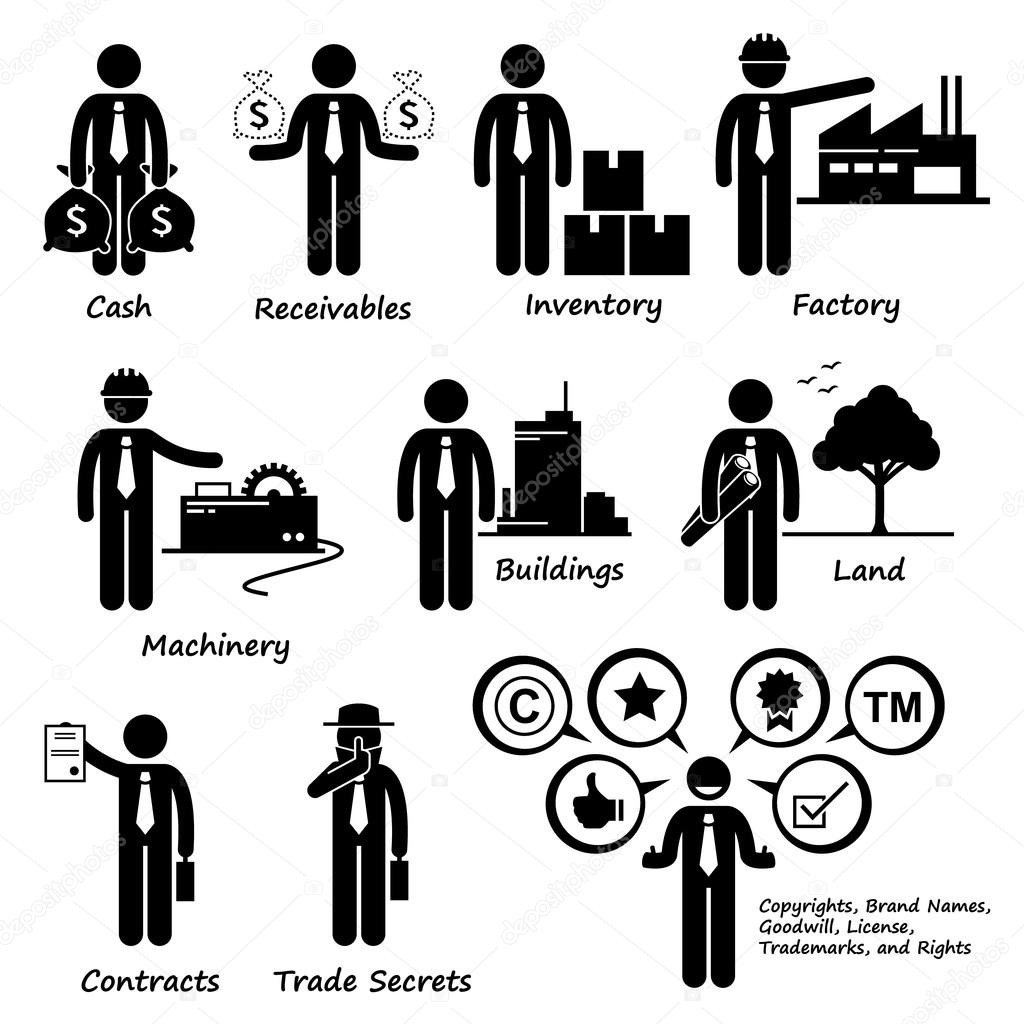 Company Business Assets Pictogram