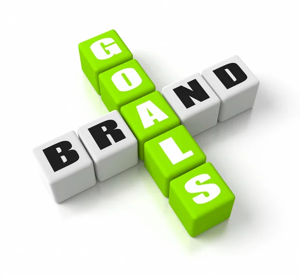 Brand Goals Green — Stock Photo, Image