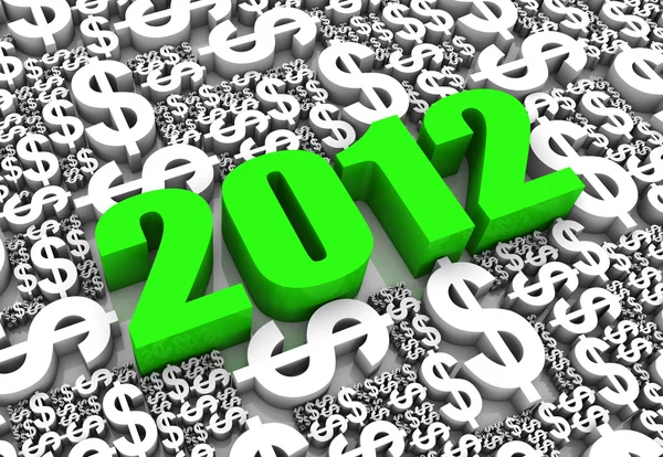 Финансовый успех в 2012 году — стоковое фото