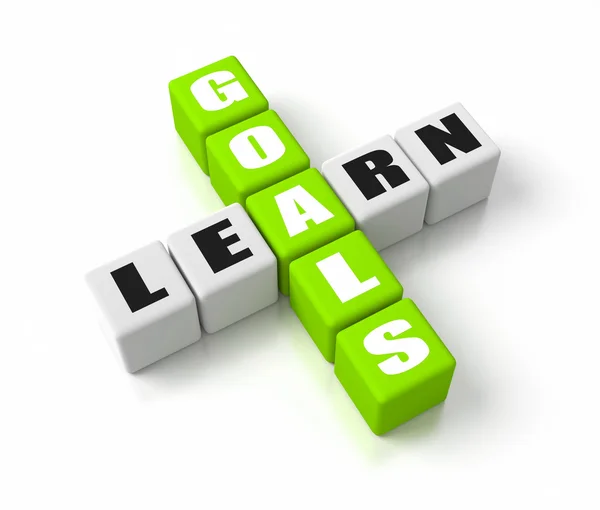 Learning Goals Green — Stock Photo, Image